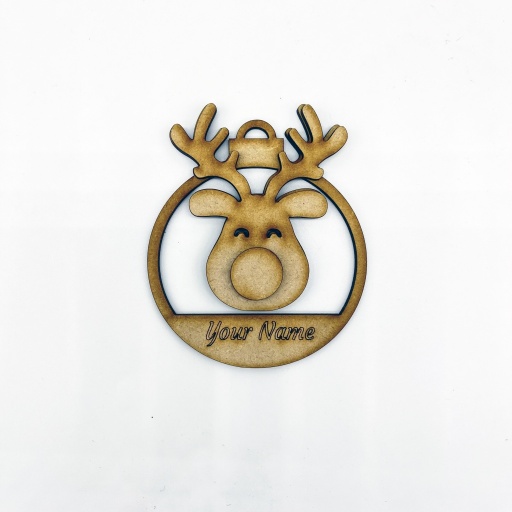 Personalised Rudolph Bauble
